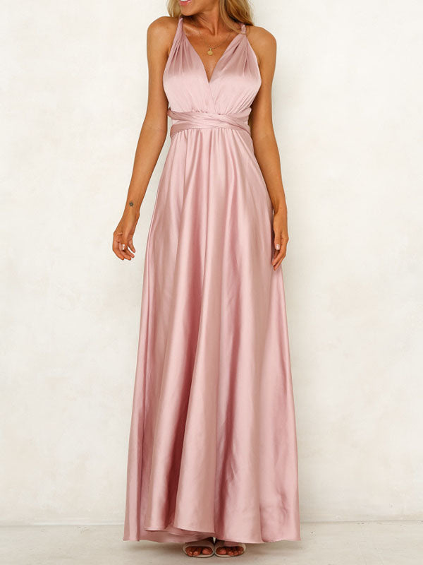 Airchics Robe De Demoiselle D'honneur Dos Nu À Col En V ProfondAirchics Robe De Demoiselle D'honneur Dos Nu À Col En V Profond