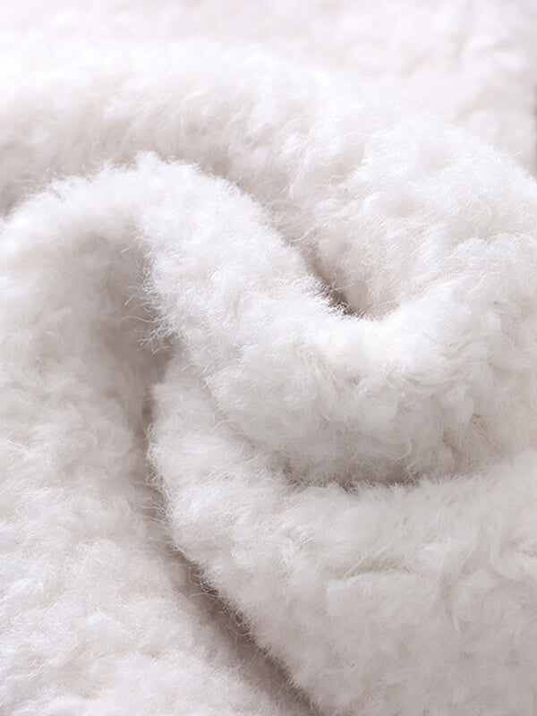 Airchics manteau teddy coat tweed rayé boutonnage avec poches femme mode