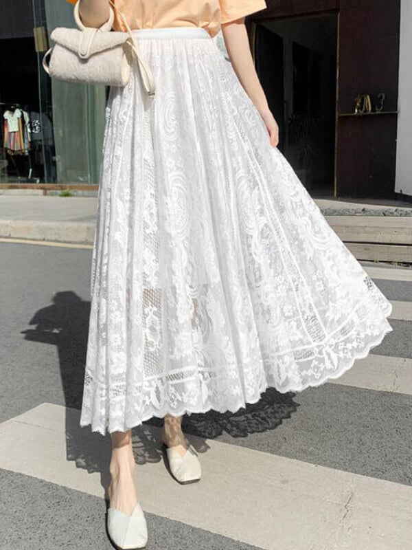 Airchics jupe longue dentelle femme élégant
