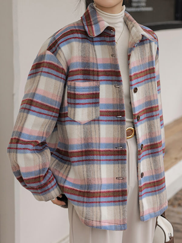 Airchics blouse carreaux boutonnage femme