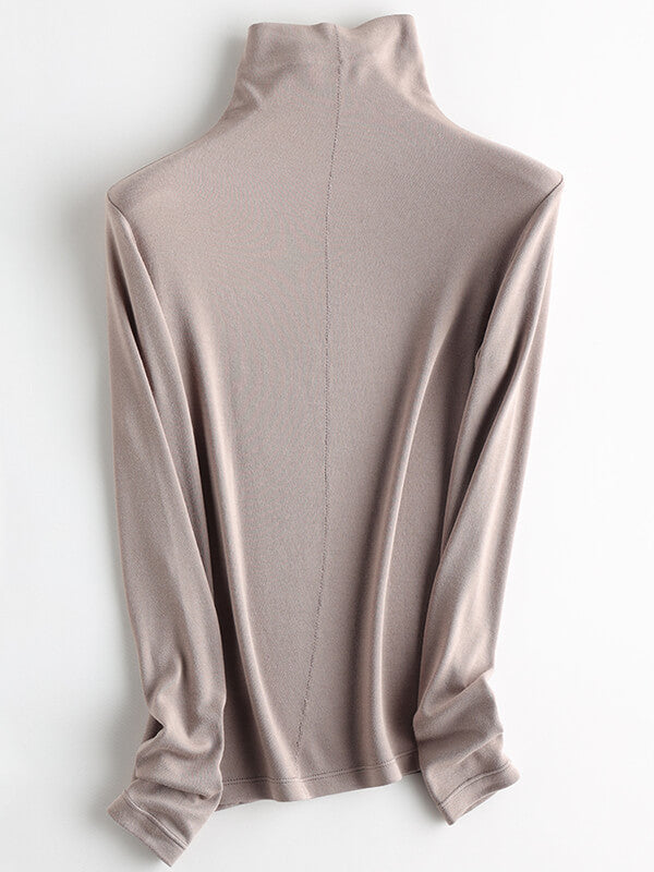 Airchics hauts laine col montant manches longues femme mode