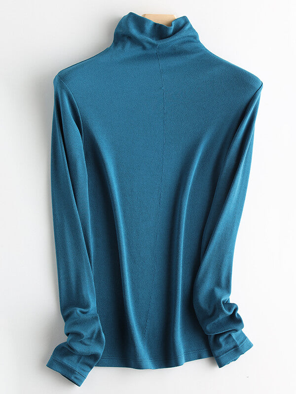 Airchics hauts laine col montant manches longues femme mode