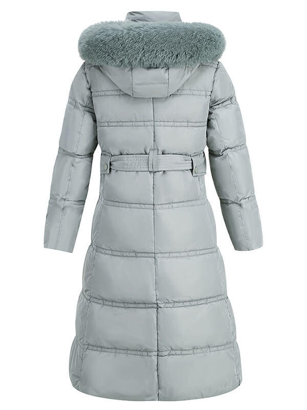 Airchics manteau avec poches ceinture à capuche femme mode hiver