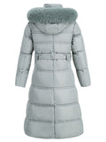 Airchics manteau avec poches ceinture à capuche femme mode hiver