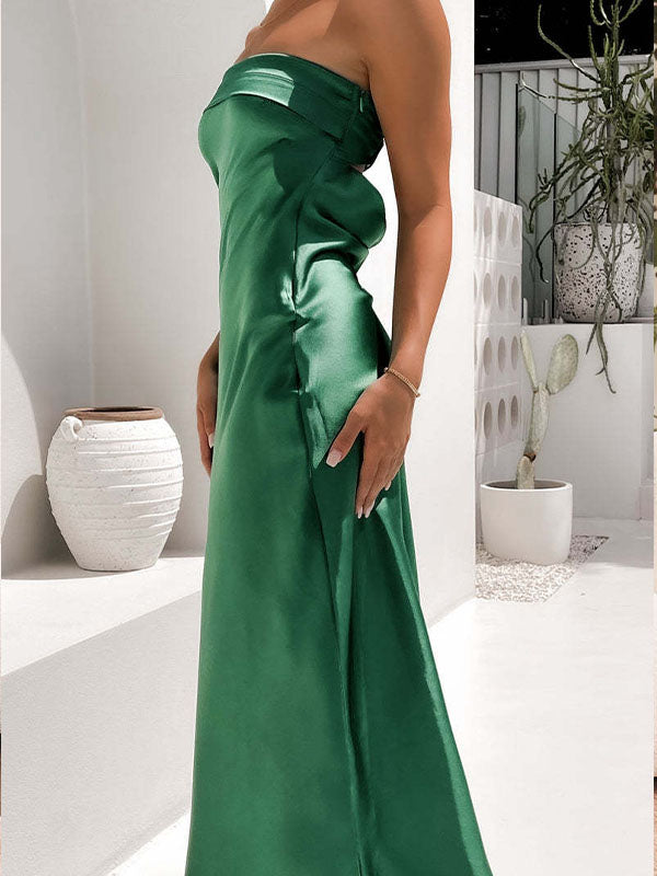 Airchics Robe De Demoiselle D'honneur Avec Poitrine Et Robe Sexy Dos Nu