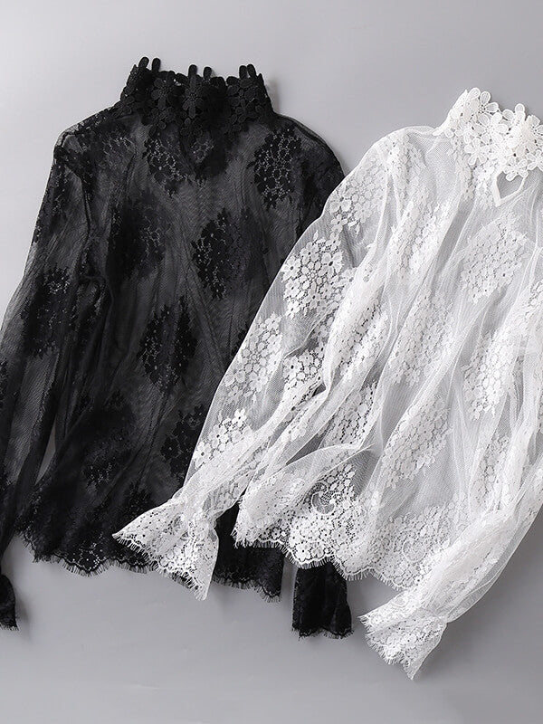 Airchics hauts dentelle manches évasées femme élégant