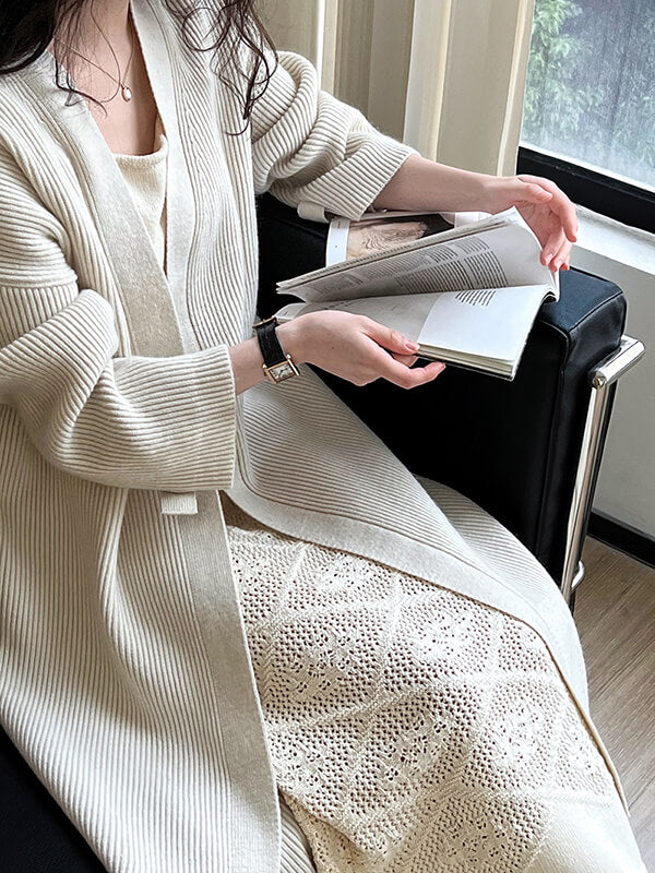 Airchics cardigans longue boutonsfemme décontracté