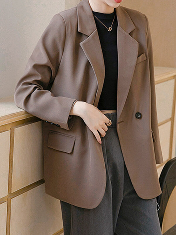 Airchics blazer double boutonnage avec poches femme mode