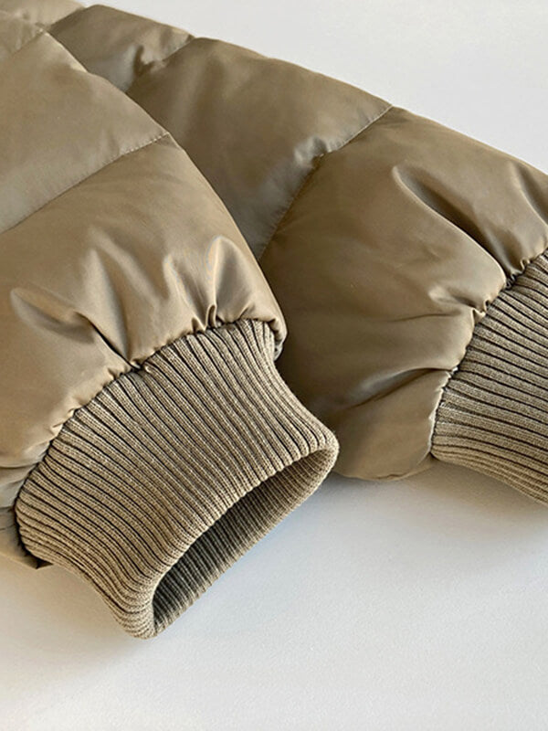 Airchics manteau doudoune avec poches coulisse taille col montant femme mode