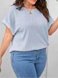 t-shirts-manches-courtes-couleur-unie-grande-taille
