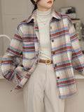 Airchics blouse carreaux boutonnage femme