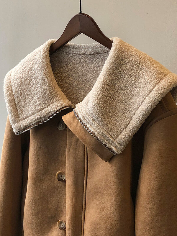 Airchics manteau aviateur boutonnage avec poches femme mode hiver