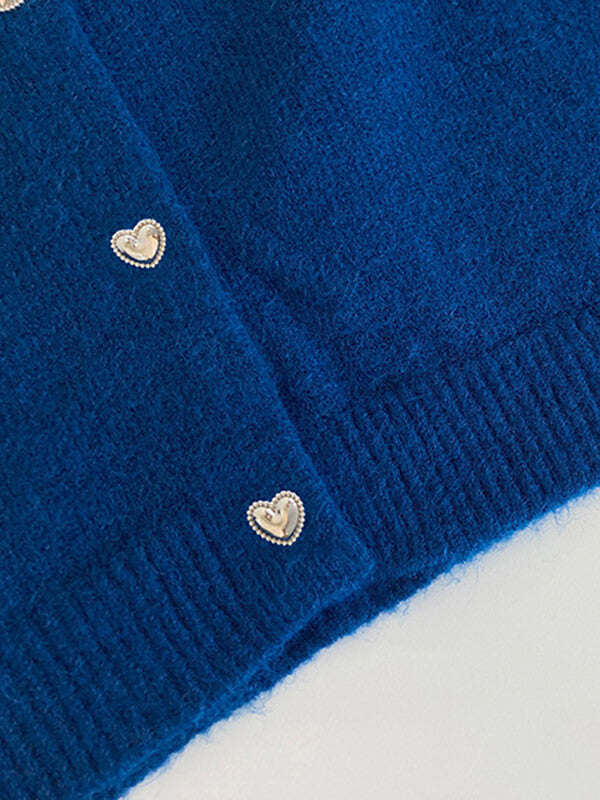 Airchics cardigans boutonnage col rond femme mode