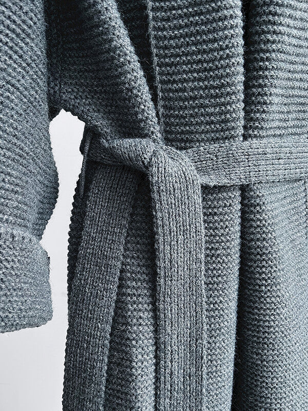 Airchics cardigans longue avec ceinture femme décontracté