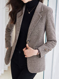 Airchics blazer avec poches boutons col revers femme mode style tailleur