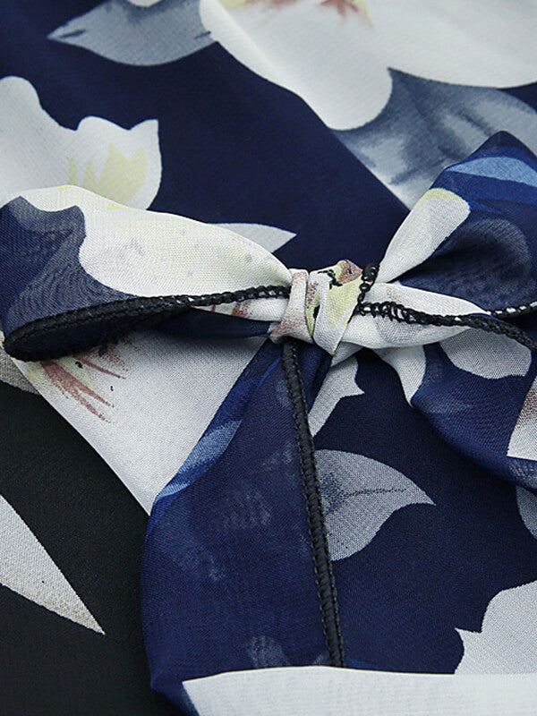 Airchics jupe longue mousseline imprimé à fleurie femme élégant