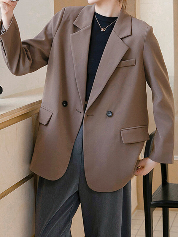 Airchics blazer double boutonnage avec poches femme mode