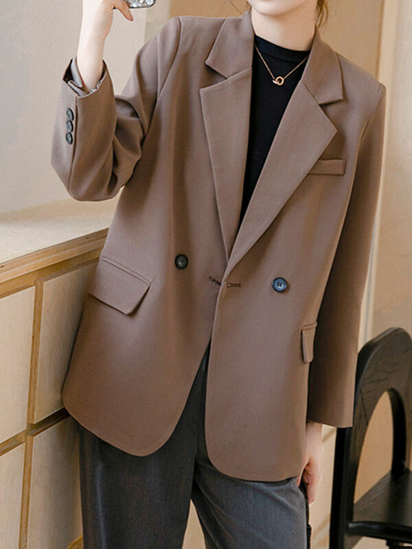 Airchics blazer double boutonnage avec poches femme mode