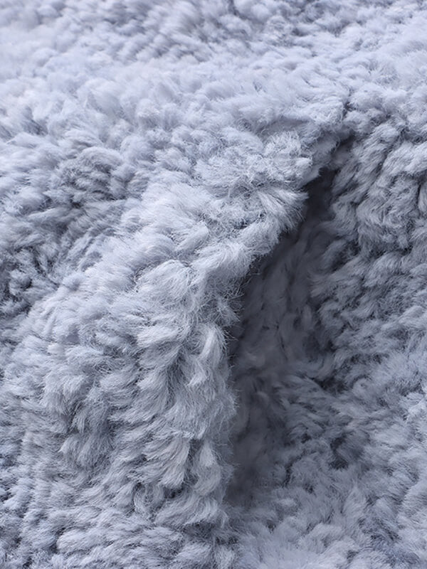 Airchics manteau imitation peau de mouton teddy boutonnage avec poches femme mode