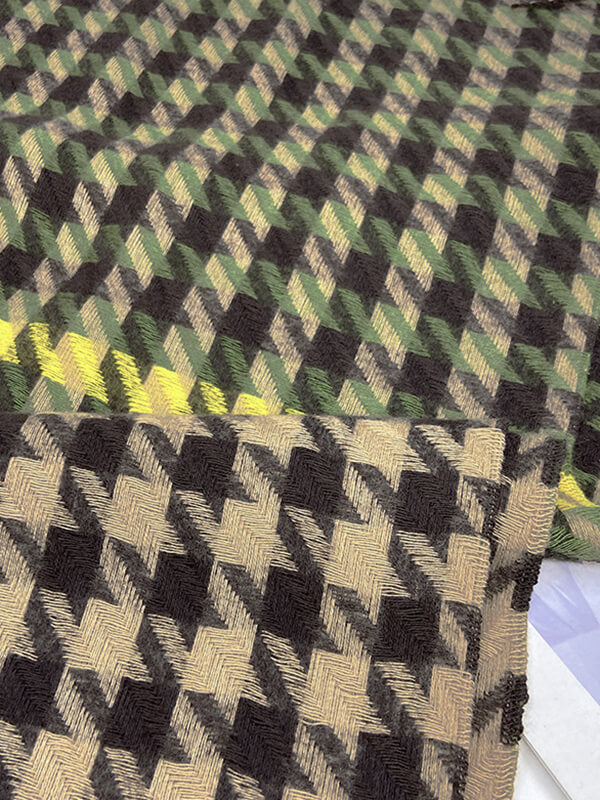 Airchics écharpe pied de poule avec frange femme mode