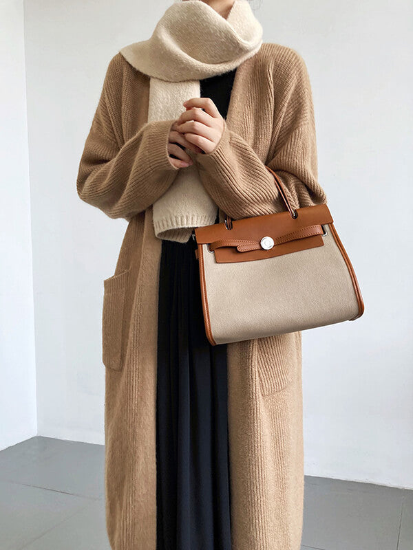 Airchics cardigans longue avec poches femme décontracté