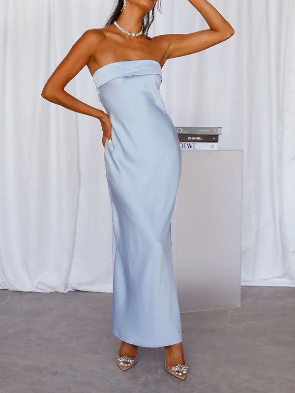 Airchics Robe De Demoiselle D'honneur Avec Poitrine Et Robe Sexy Dos Nu