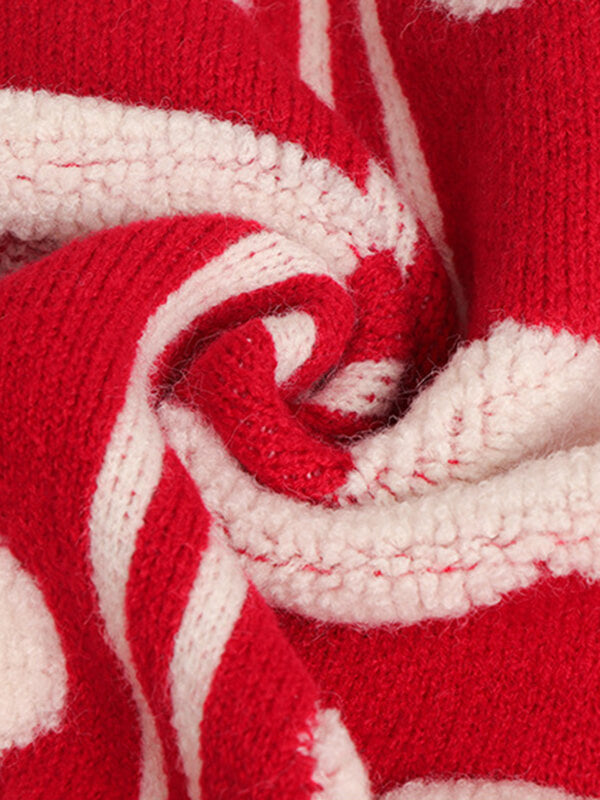 Airchics cardigans fleurie boutonnage femme mode rouge noël