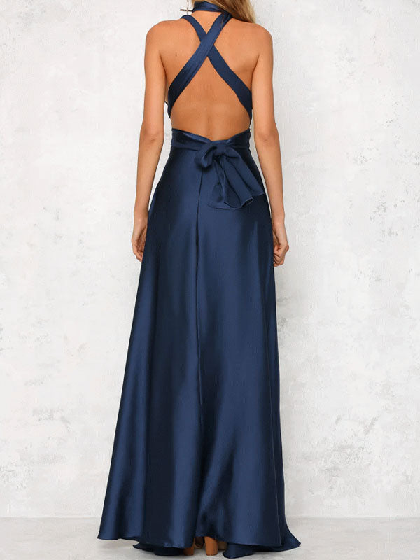 Airchics Robe De Demoiselle D'honneur Dos Nu À Col En V Profond