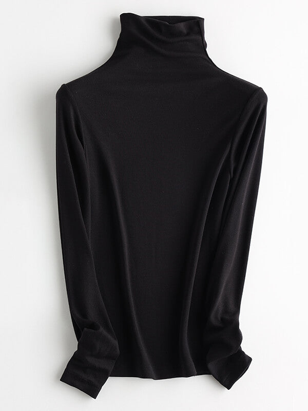 Airchics hauts laine col montant manches longues femme mode