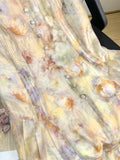 Airchics robe longue mousseline imprimé à fleurie à fines brides mode plage