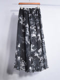 Airchics jupe longue mousseline imprimé à fleurie femme élégant