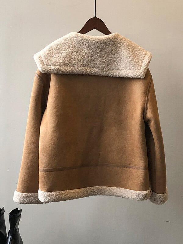 Airchics manteau aviateur boutonnage avec poches femme mode hiver