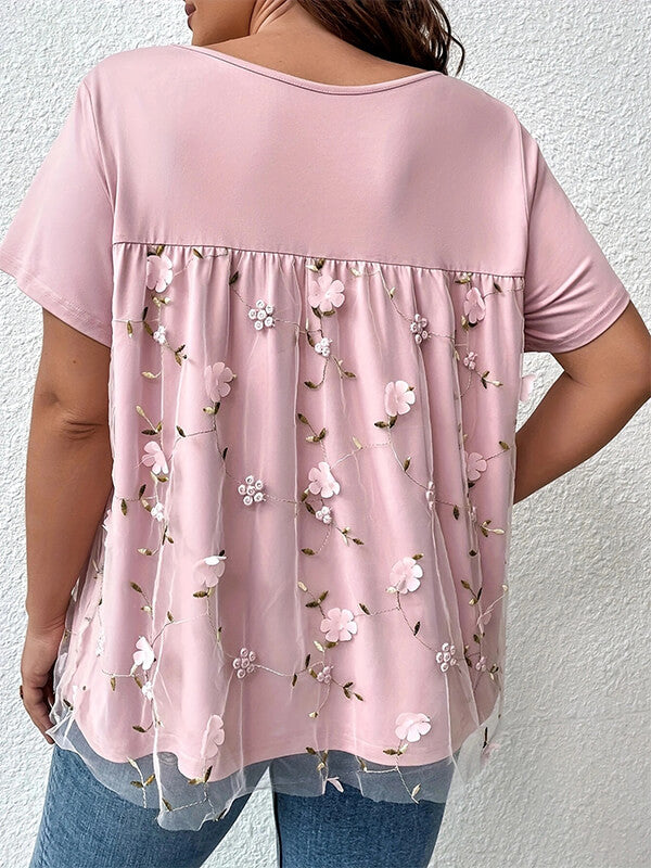 t-shirts-femme-grande-taille-haut-dentelle