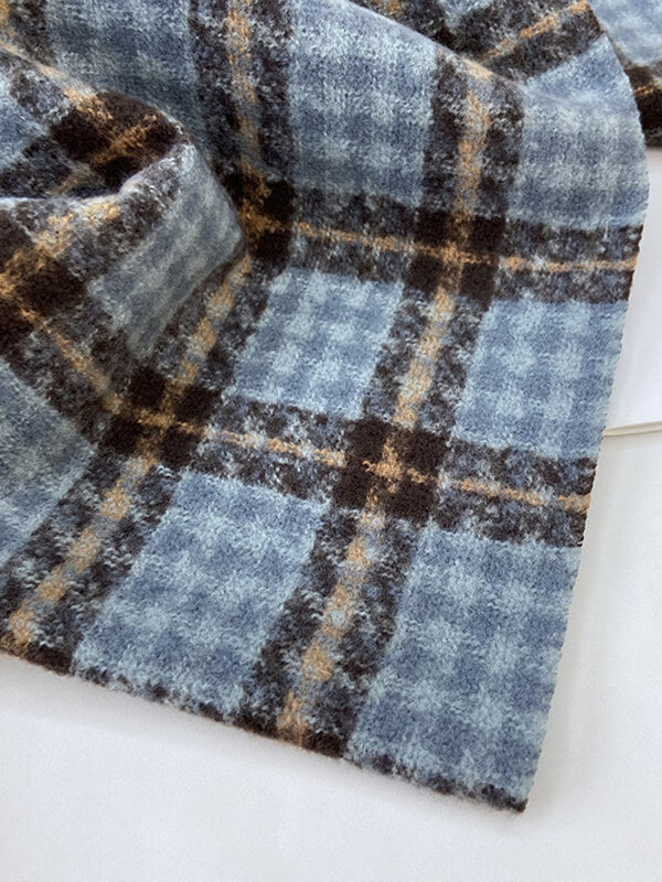 Airchics écharpe carreaux avec frange femme vintage