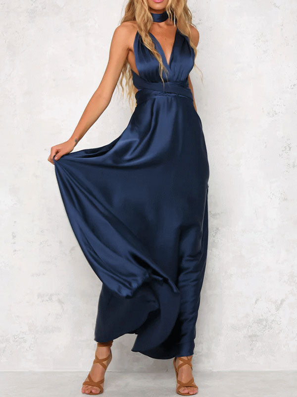 Airchics Robe De Demoiselle D'honneur Dos Nu À Col En V Profond