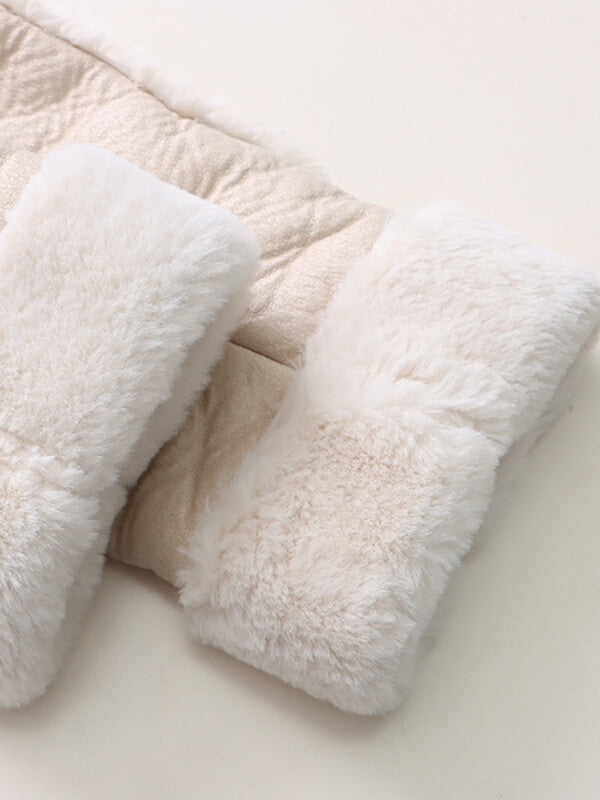 Airchics manteau aviateur simili cuir doublé polaire avec poches femme hiver