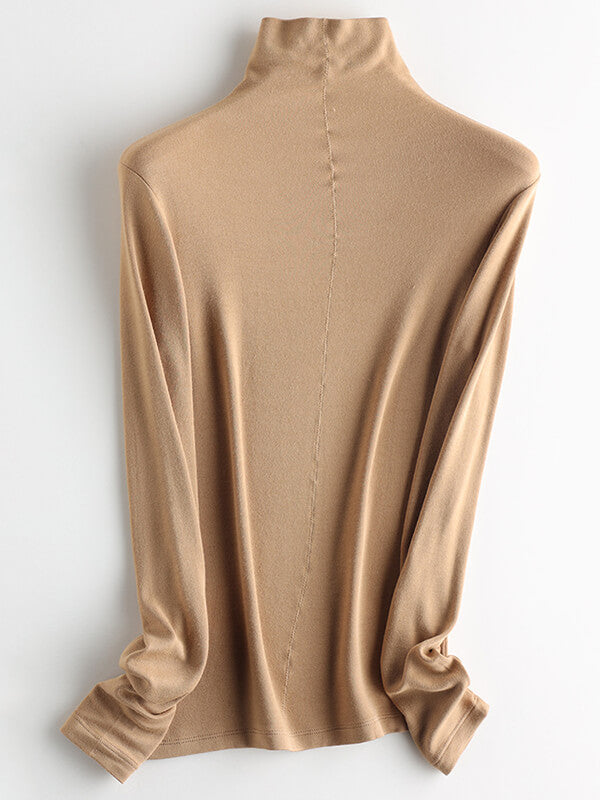 Airchics hauts laine col montant manches longues femme mode