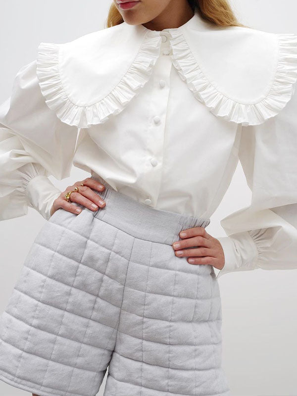 Airchics Chemise À Col De Poupée Pour Femmes Nouveau Style De Tempérament
