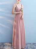 Airchics Robe De Demoiselle D'honneur Rose À Bretelles
