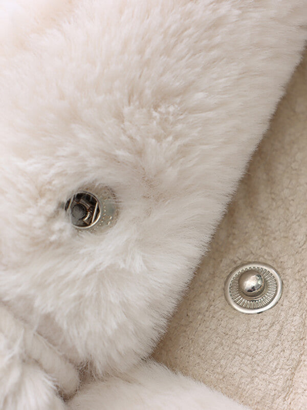 Airchics manteau aviateur simili cuir doublé polaire avec poches femme hiver