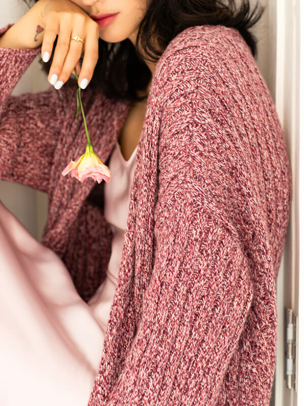 Airchics cardigans avec poches femme décontracté