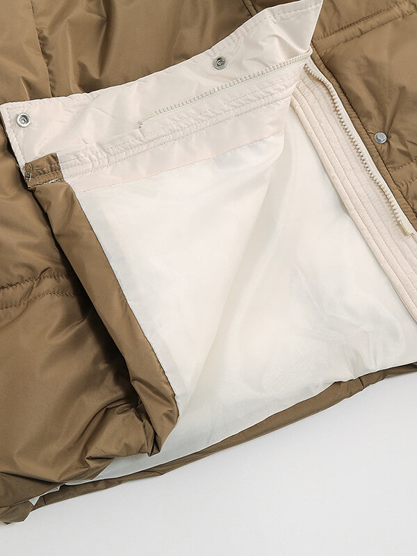 Airchics manteau avec poches ceinture à capuche femme mode hiver