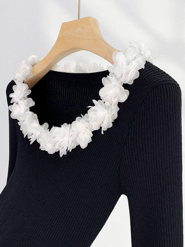 Airchics hauts col rond manches évasées femme élégant