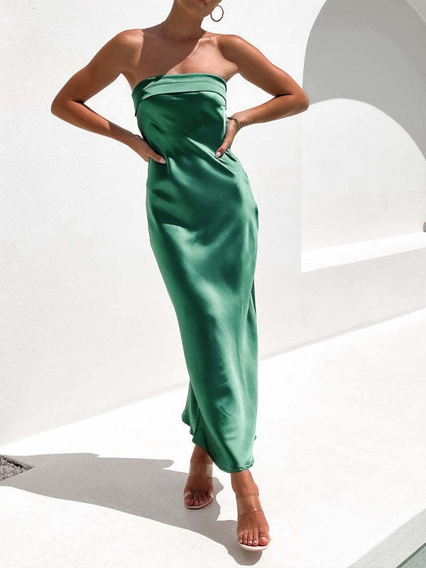 Airchics Robe De Demoiselle D'honneur Avec Poitrine Et Robe Sexy Dos Nu