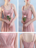 Airchics Robe De Demoiselle D'honneur Rose À Bretelles