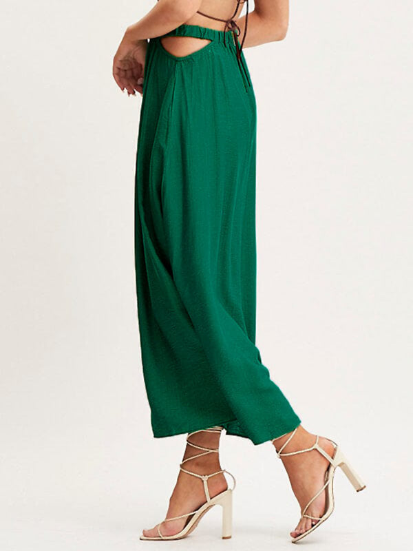 Airchics longue jupe trapèze taille élastique femme mode