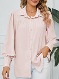 Airchics blouse boutonnage col chemise manches bishop femme décontracté