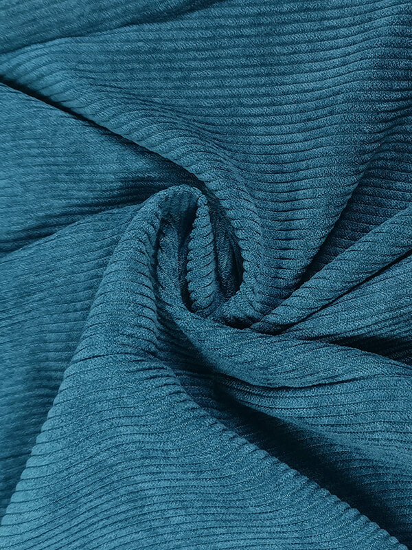 Airchics blazer unicolore double boutonnage velours cotelé col revers manches longues femme