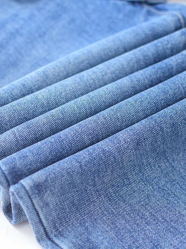 Airchics longue jeans droit déchiré troué fentes à la base femme mode