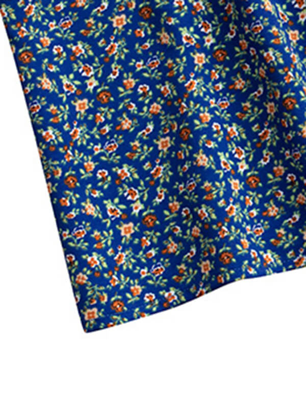 Airchics hauts imprimé à fleurie col rond manches au coude femme mode